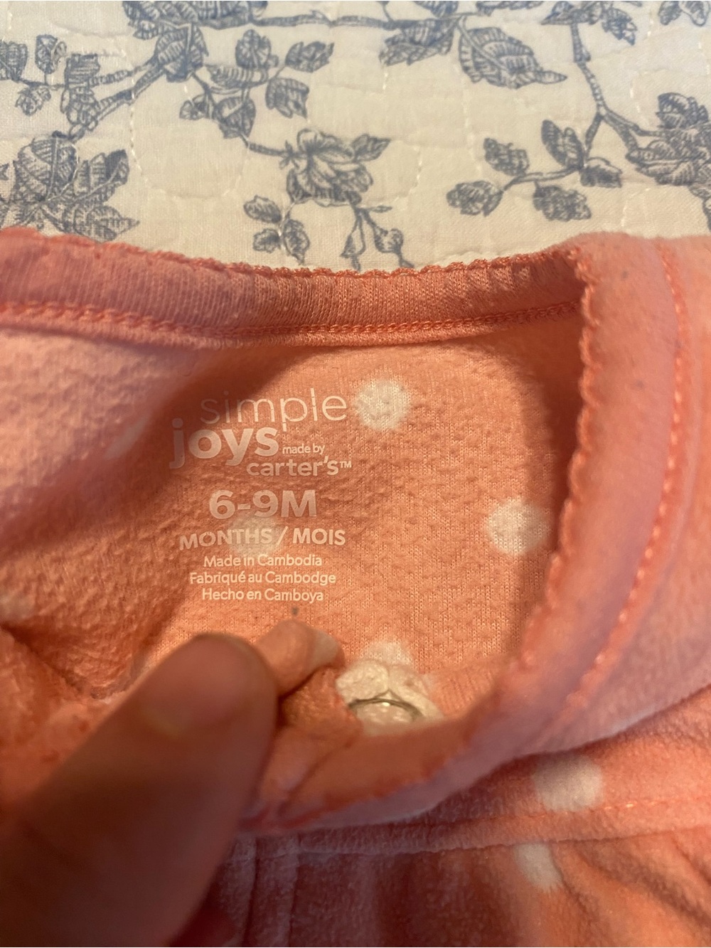 Baby Girl Pajama Bundle Size 6-9 Months Carter’s, Gerber - Picture 11 of 11